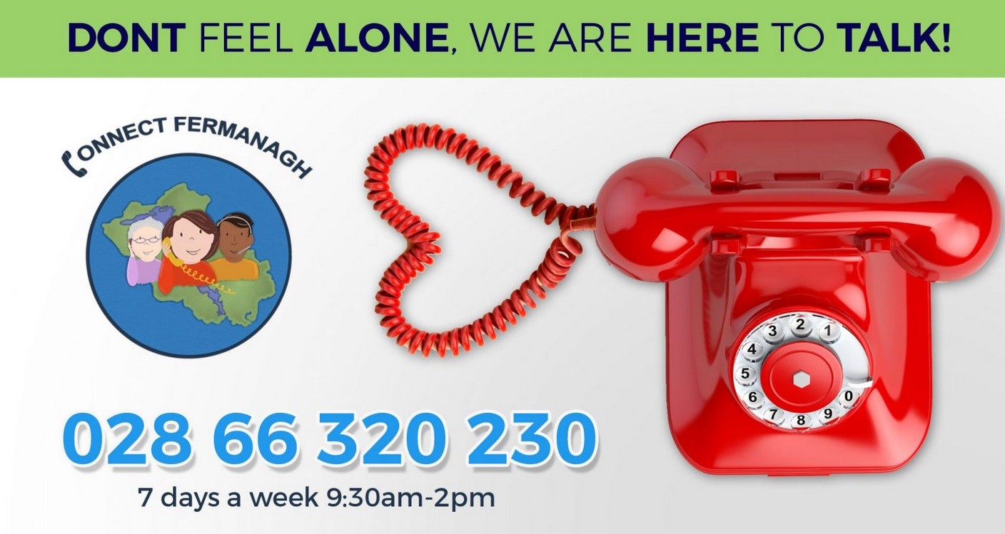 <h2 class=\"met_title_stack\">Connect Fermanagh </h2> <br> <p> New telephone befriending service launched by Fermanagh Trust in response to the Coronavirus crisis.</p> <br>